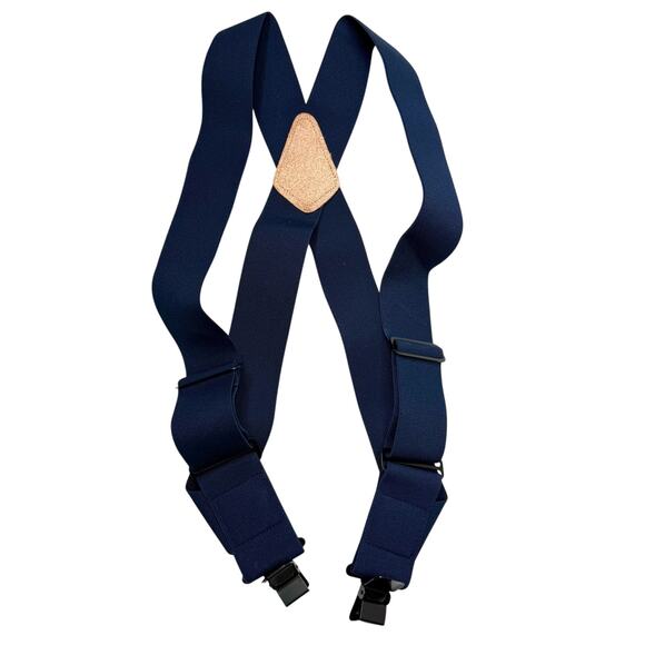 Duluth Trading Company Side Clip Hip Clip Suspenders Trucker Style Navy Blue - Picture 5 of 5